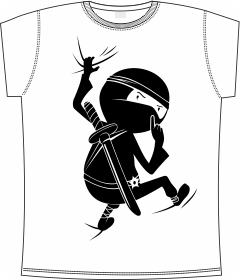 ninja, japan, knife, assassin, t-shirts